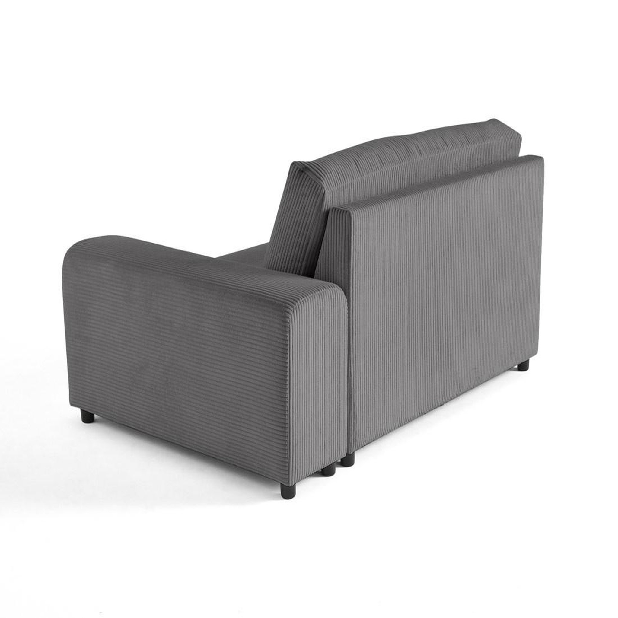Voir la diapositive 4 : BEST MOBILIER Garance - module d'assise 2 places avec accoudoir droit - en velours côtelé
