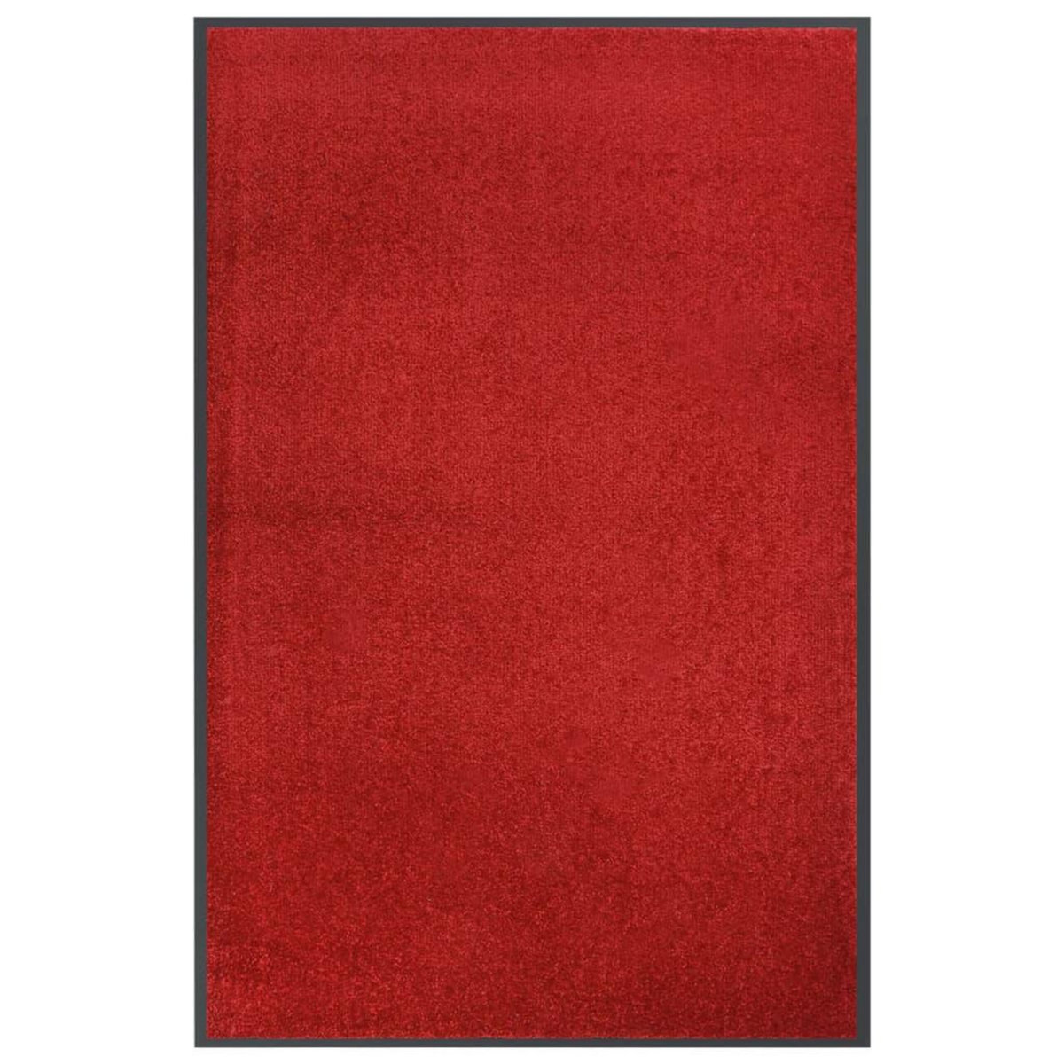 VIDAXL Paillasson Rouge 80x120 cm