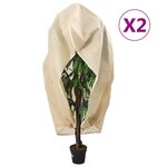 VIDAXL Housses de protection pour plantes avec fermeture eclair 2 pcs