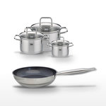 ELO Lot Poêle 24cm & 3 Faitouts Elo Profi Therm Platinum