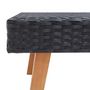 Voir la diapositive 4 : VIDAXL Table basse de jardin Resine tressee Noir