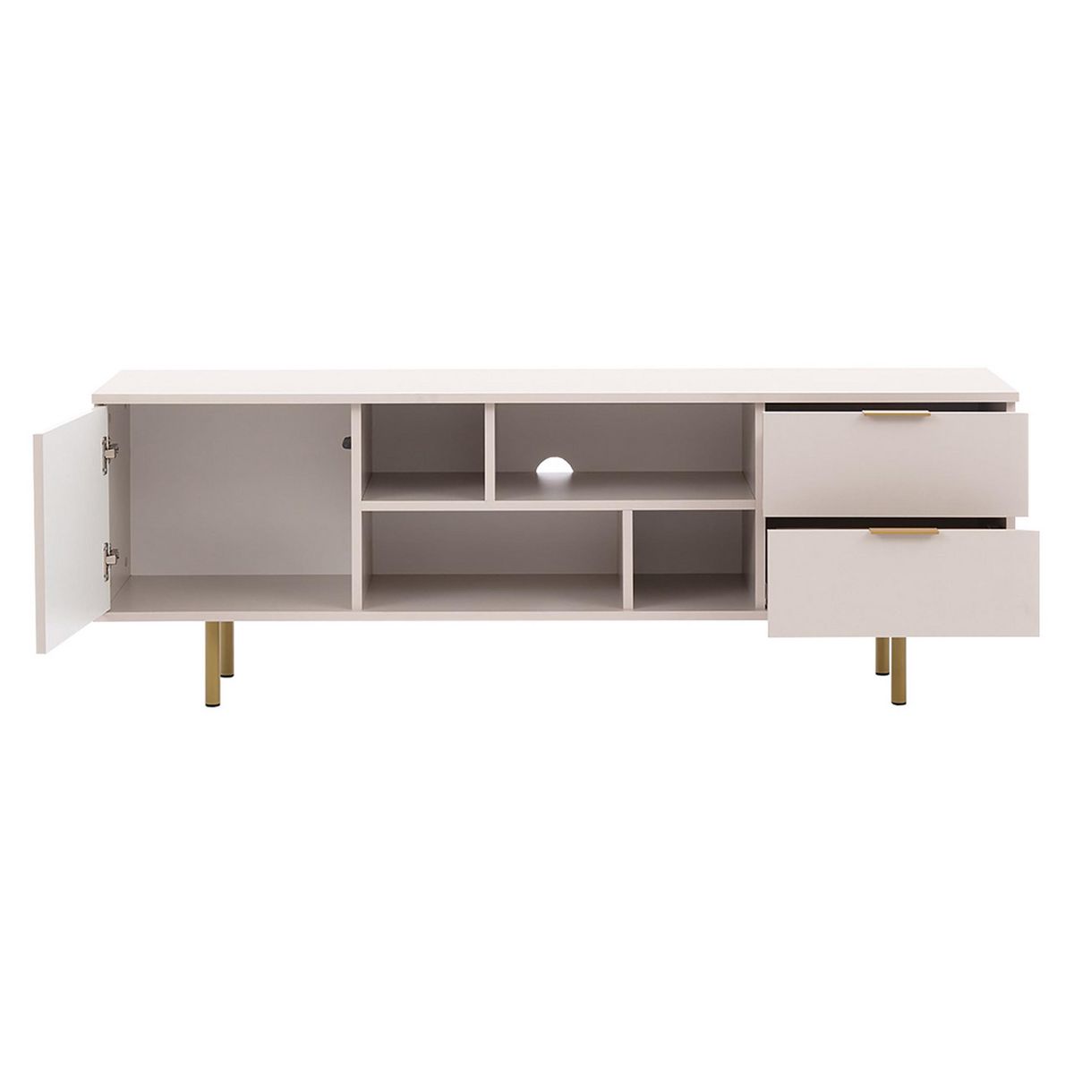 BEST MOBILIER Monica - meuble tv - beige - 150 cm