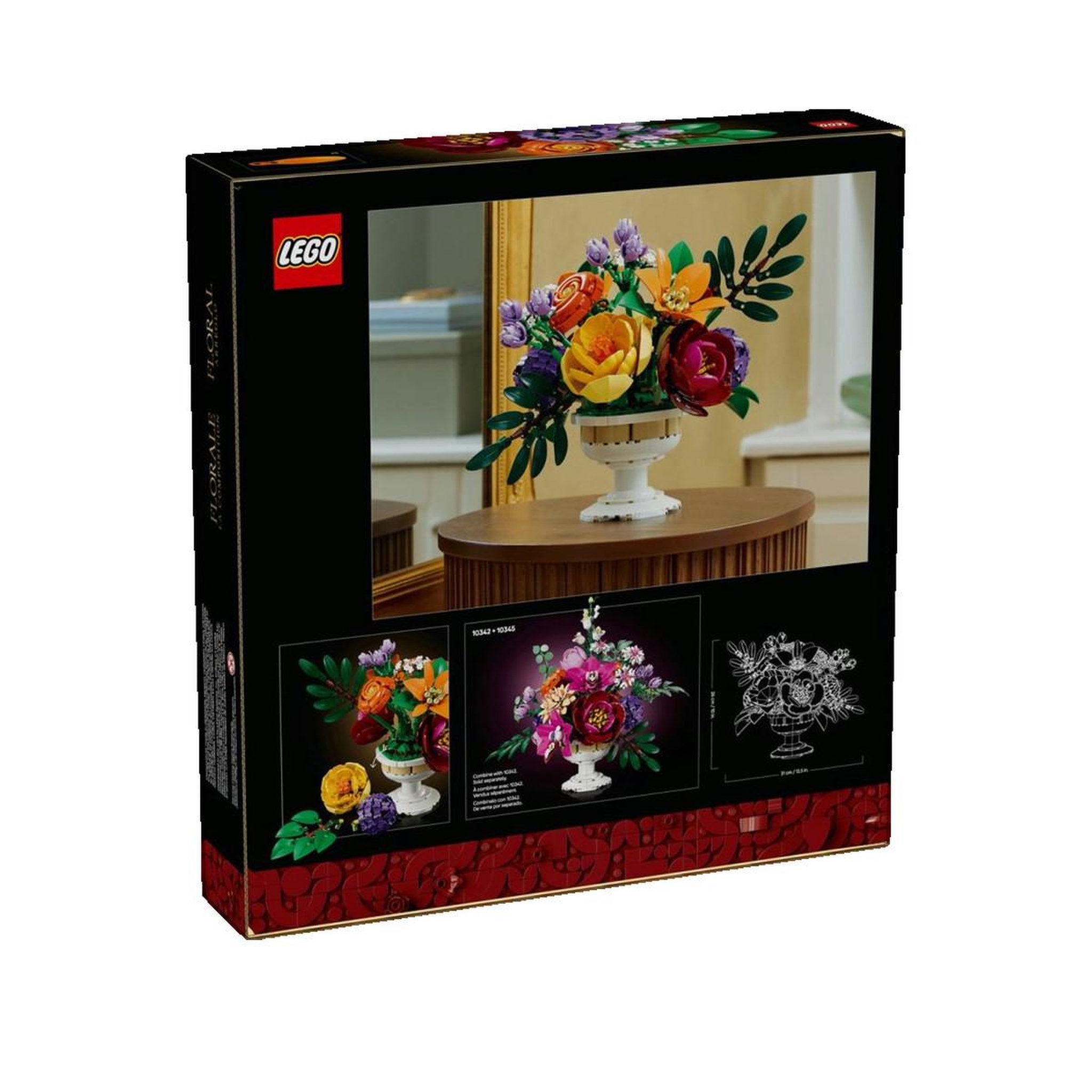 Voir la diapositive 2 : LEGO Jeu de Construction Botanicals Fleurs Camélias Pivoines Hortensias