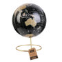 Voir la diapositive 4 : Paris Prix Globe Terrestre Déco  World  29cm Noir & Or