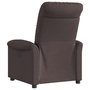 Voir la diapositive 5 : VIDAXL Fauteuil inclinable Marron fonce Tissu