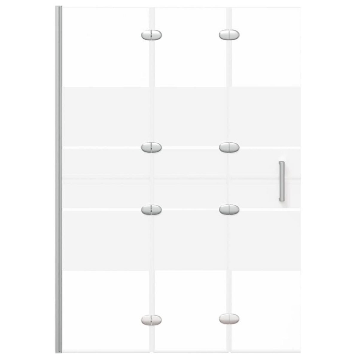 VIDAXL Cabine de douche pliable ESG 100x140 cm Blanc