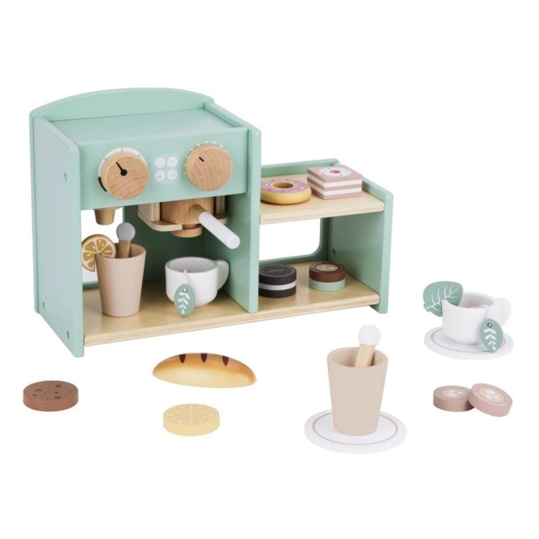 ELINELI Machine à café et boutique en bois