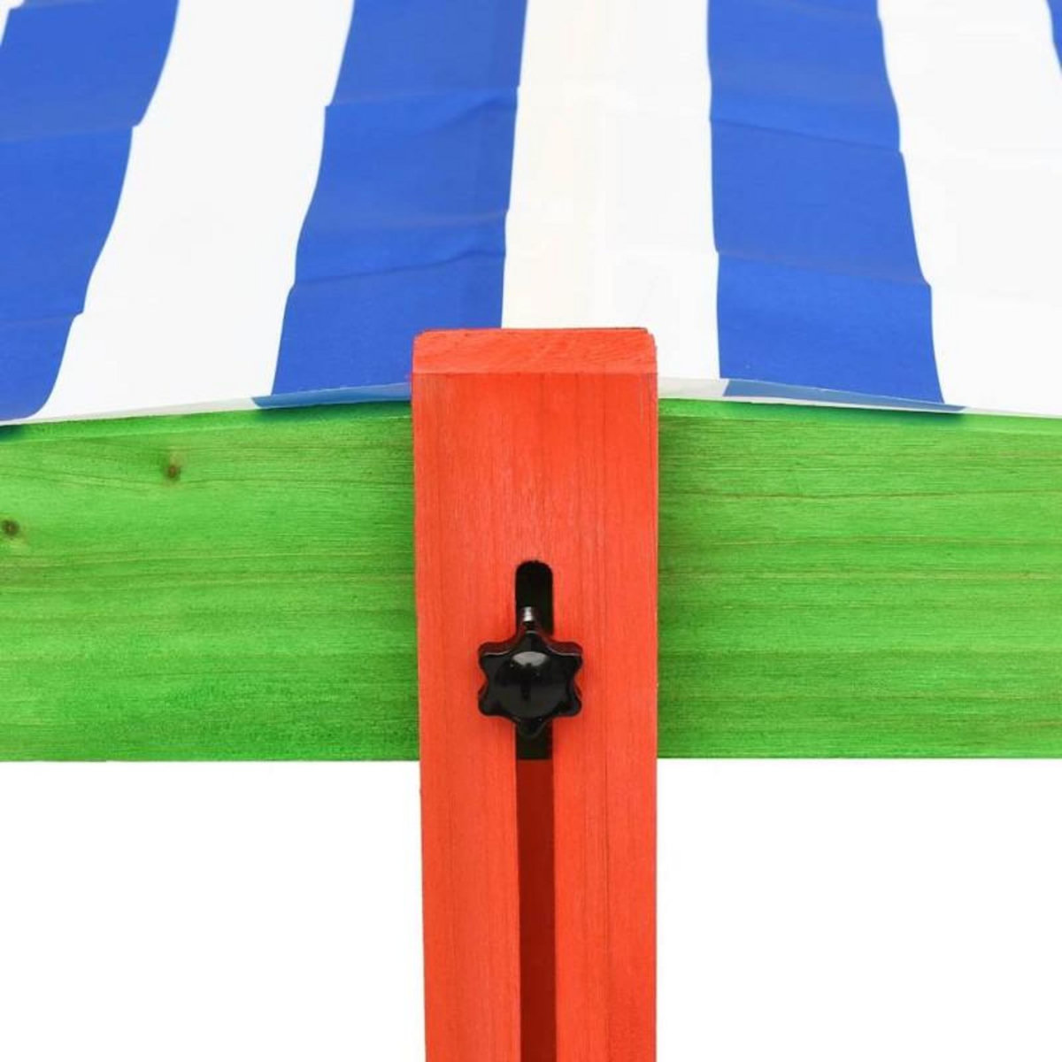 VIDAXL Bac à sable avec toit réglable Bois de sapin Multicolore UV50