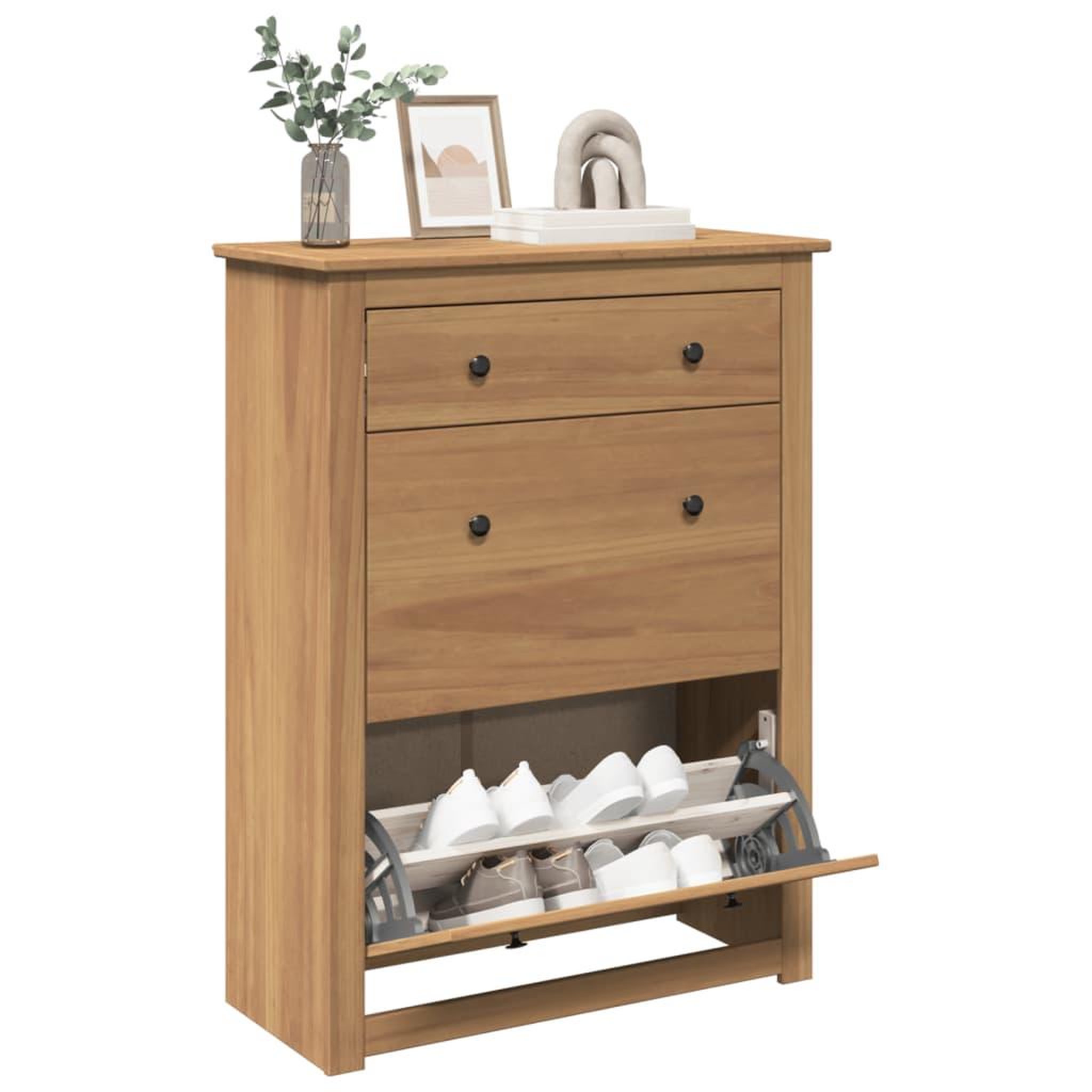 VIDAXL Armoire a chaussures Panama 80x35x105 cm bois de pin massif