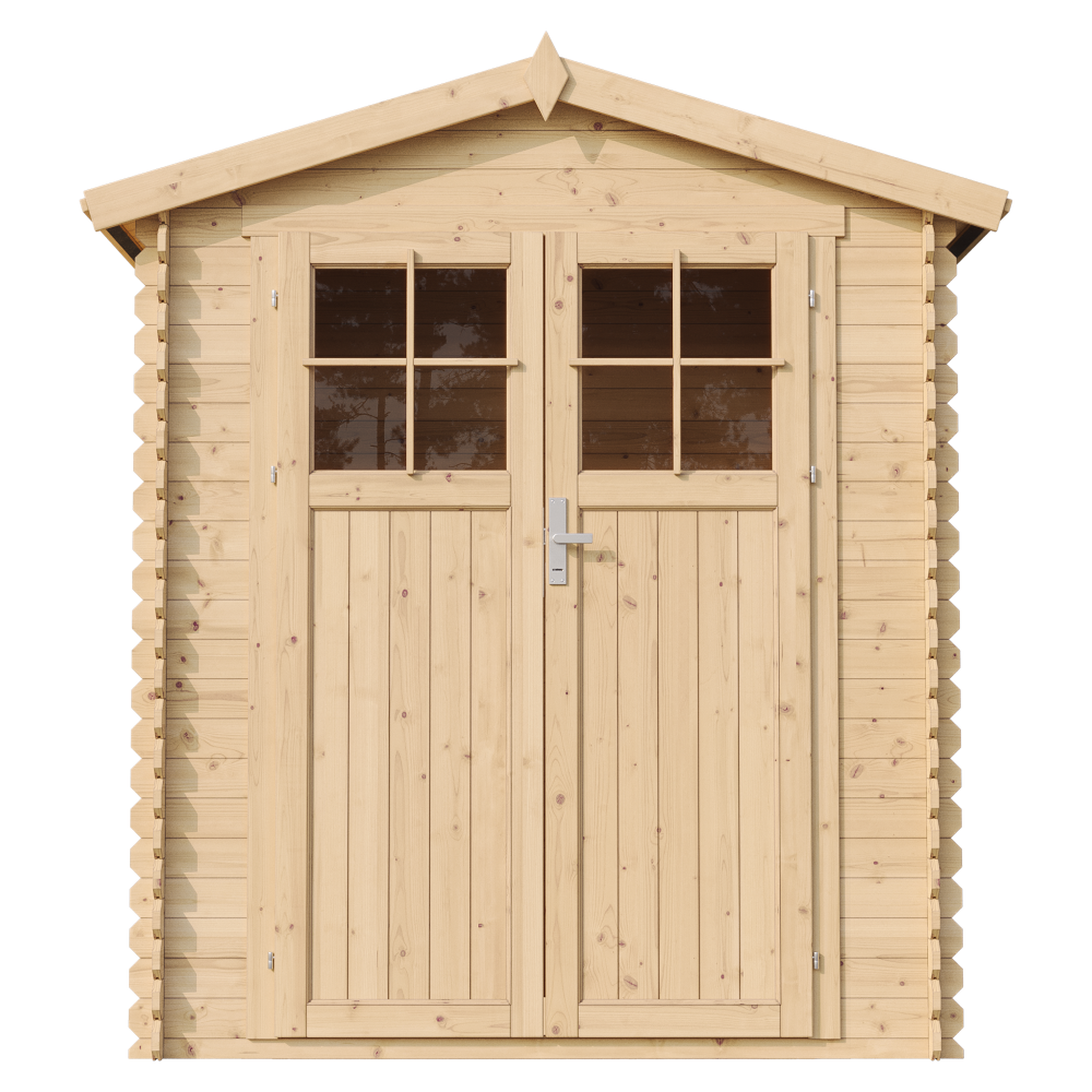 Voir la diapositive 2 : TIMBELA Abri de jardin en bois avec sol traité 1.98 m2 petit abri à outils local à vélos m367f+m367g