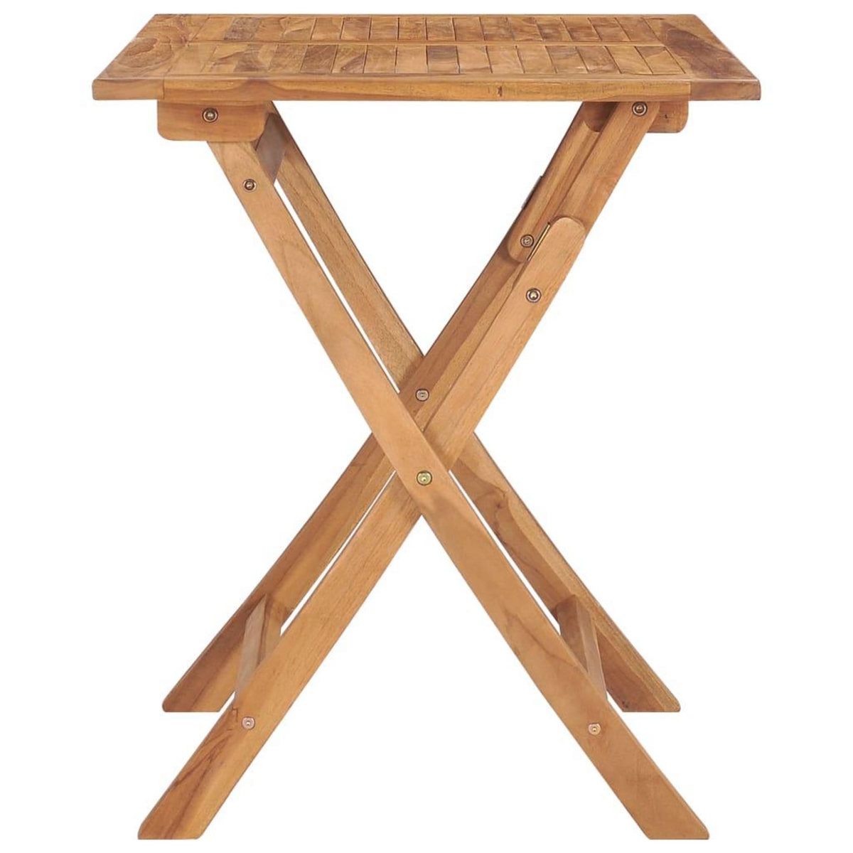 VIDAXL Table a dîner pliable de jardin 90x60x75 cm Bois de teck solide