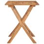 Voir la diapositive 3 : VIDAXL Table a dîner pliable de jardin 90x60x75 cm Bois de teck solide