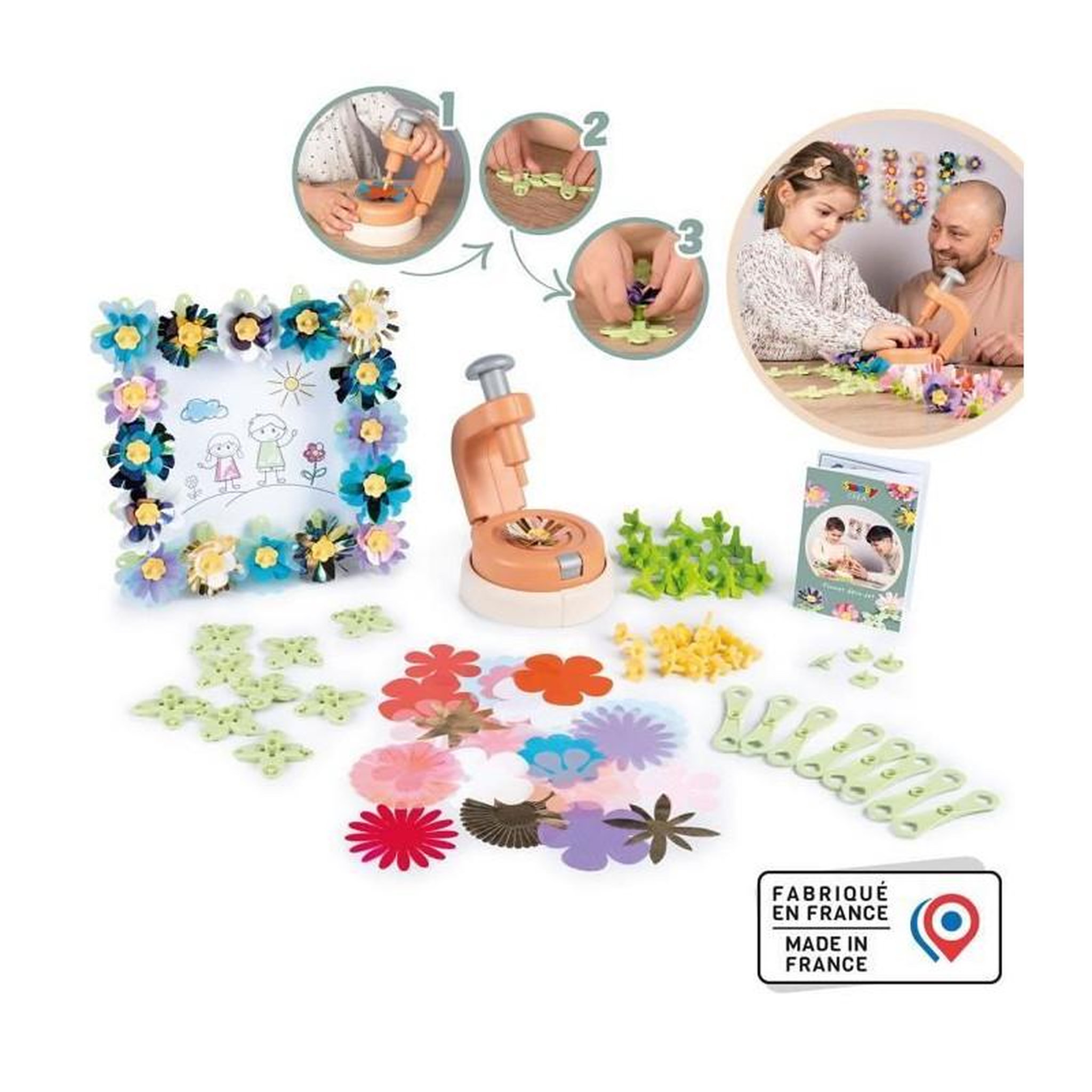 Voir la diapositive 2 : SMOBY Smoby - Loisirs créatif - Recharges de 16 fleurs - Pour le Set de création d'objets décoratifs - Fabriqué en France