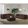 Voir la diapositive 3 : LISA DESIGN Stella - pouf en velours côtelé - style contemporain