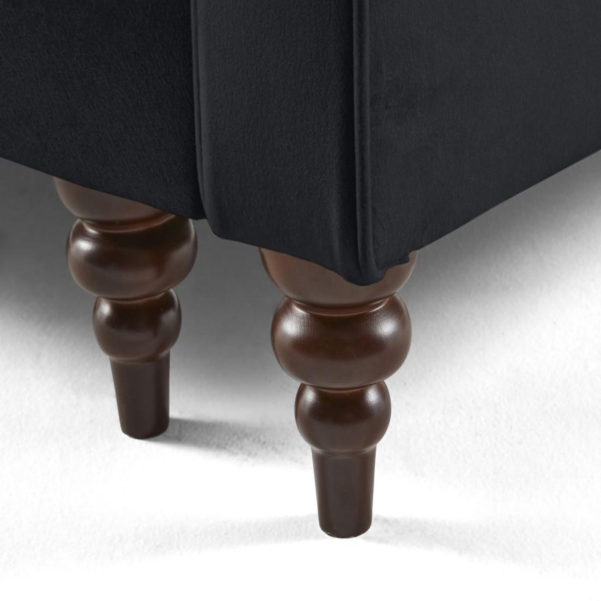 Voir la diapositive 5 : BEST MOBILIER Flamingo - canapé d'angle gauche 4 places convertible en velours