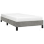 Voir la diapositive 4 : VIDAXL Cadre de lit sans matelas gris clair 90x200 cm velours