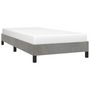 Voir la diapositive 4 : VIDAXL Cadre de lit sans matelas gris clair 90x200 cm velours