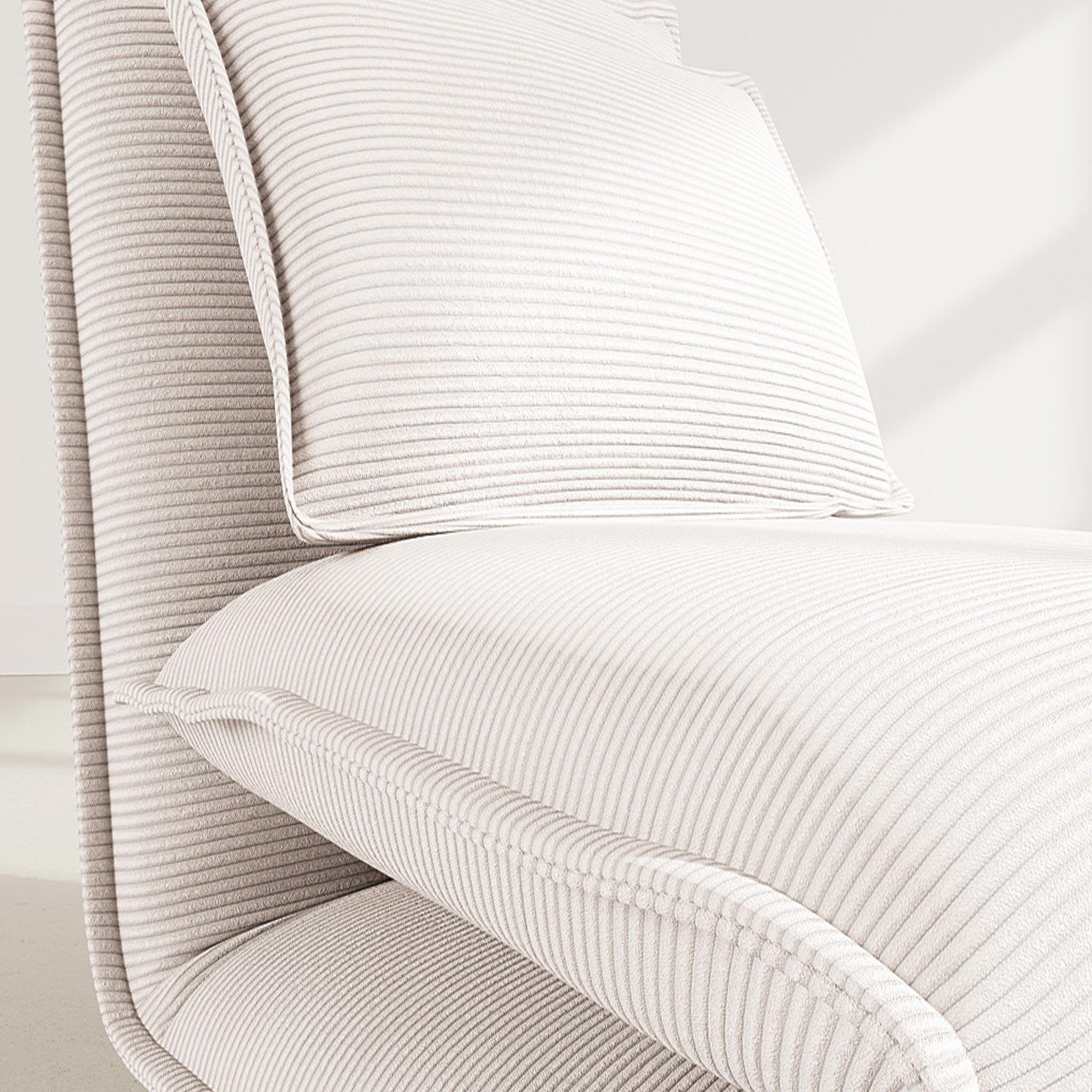 Voir la diapositive 4 : BEST MOBILIER Candice - banquette 1 place convertible clic-clac en velours côtelé