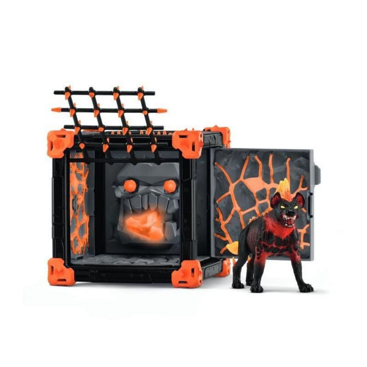 Schleich BattleCave Hyene de Lave, Extension de l'arene, SCHLEICH 42674 Eldrador Creatures, des 7 ans
