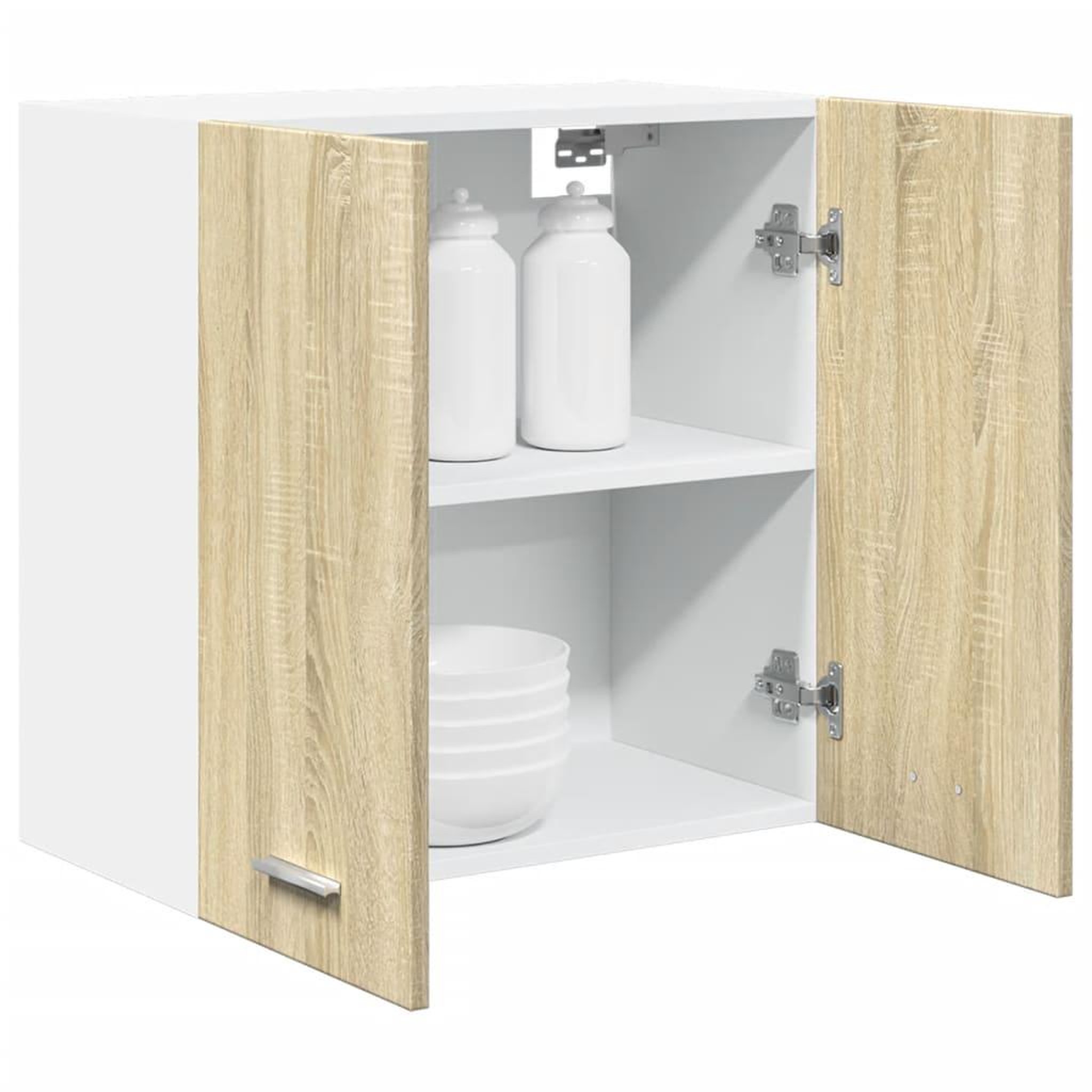 Voir la diapositive 4 : VIDAXL Armoire suspendue Chene sonoma 60x31x60 cm Agglomere