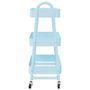Voir la diapositive 5 : VIDAXL Chariot de rangement a 3 niveaux bleu 42x41,5x77 cm acier