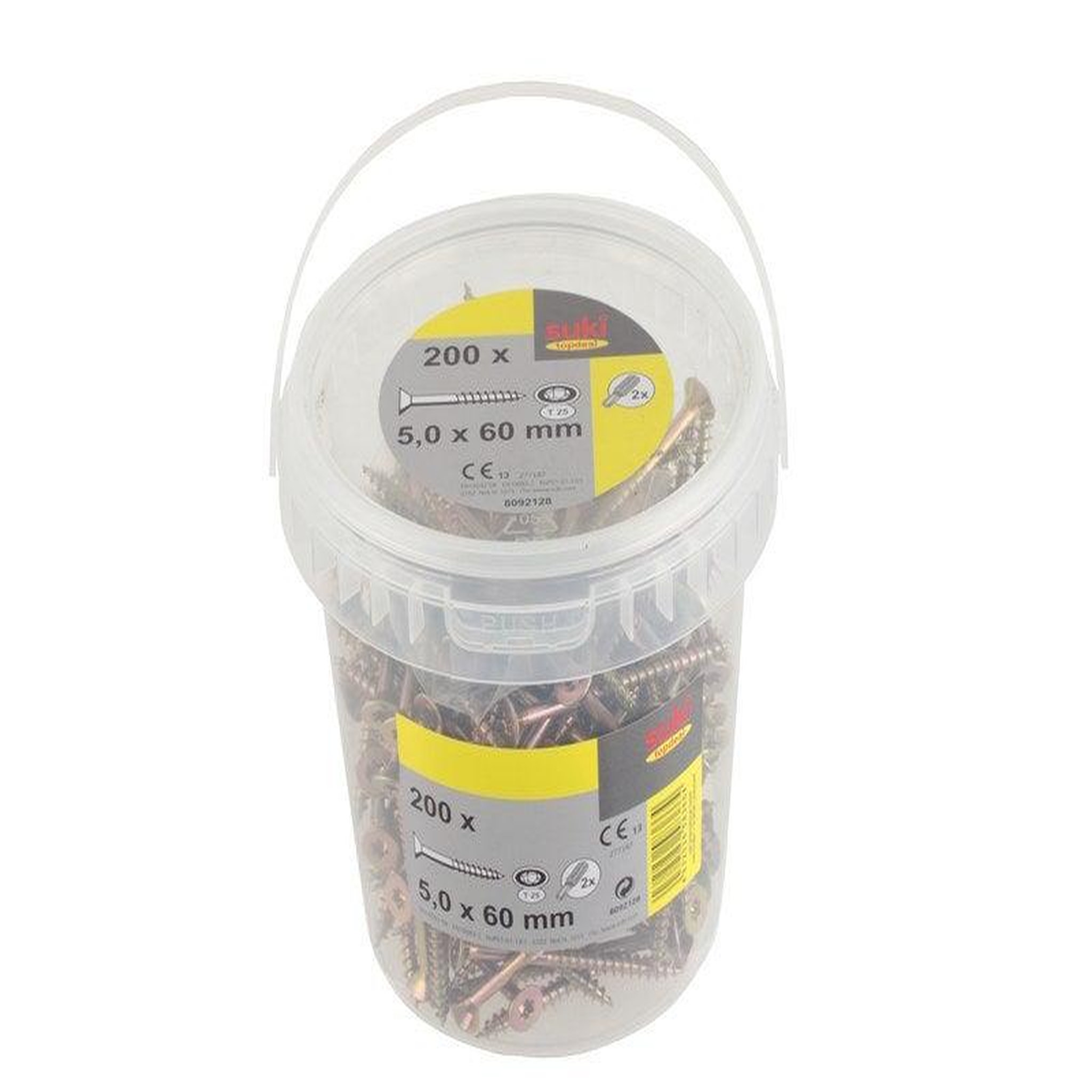 SUKI Seau 200 vis TF TX 5x60 mm + embout T25