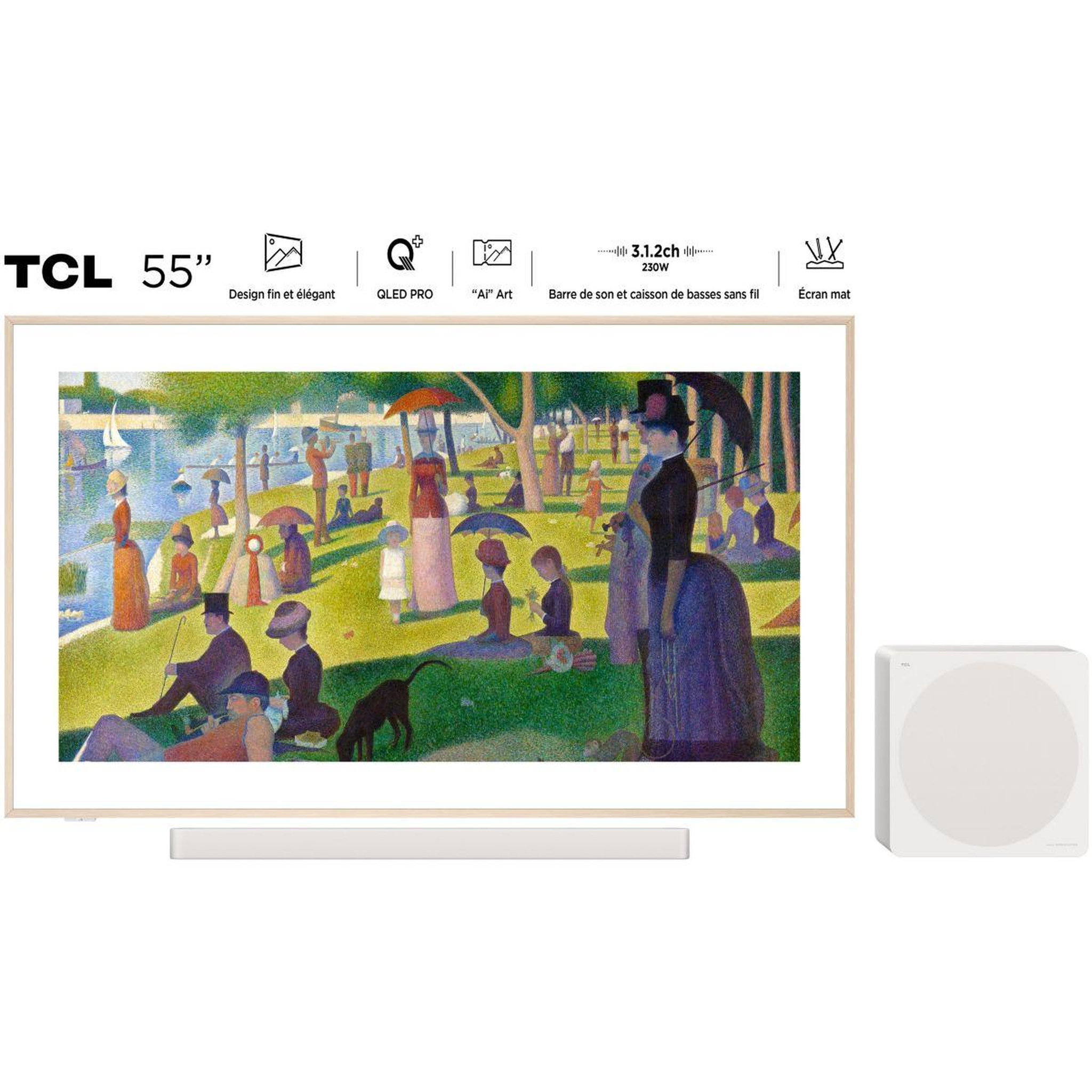 Voir la diapositive 2 : TCL Tv qled nxtvision 55a300 pro-55 pouces (139cm)