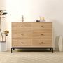 Voir la diapositive 6 : HOMIFAB Commode 3 tiroirs effet bois 105 cm - Talia