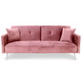 Voir la diapositive 2 : Paris Prix Canapé Convertible 3 Places  Lacla  191cm Rose