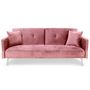 Voir la diapositive 2 : Paris Prix Canapé Convertible 3 Places  Lacla  191cm Rose
