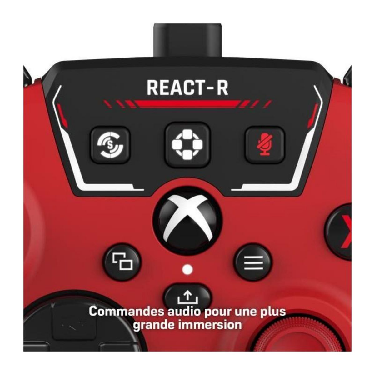 Turtle Beach Manette de jeu filaire - TURTLE BEACH - REACT-R - Rouge - Xbox & Windows