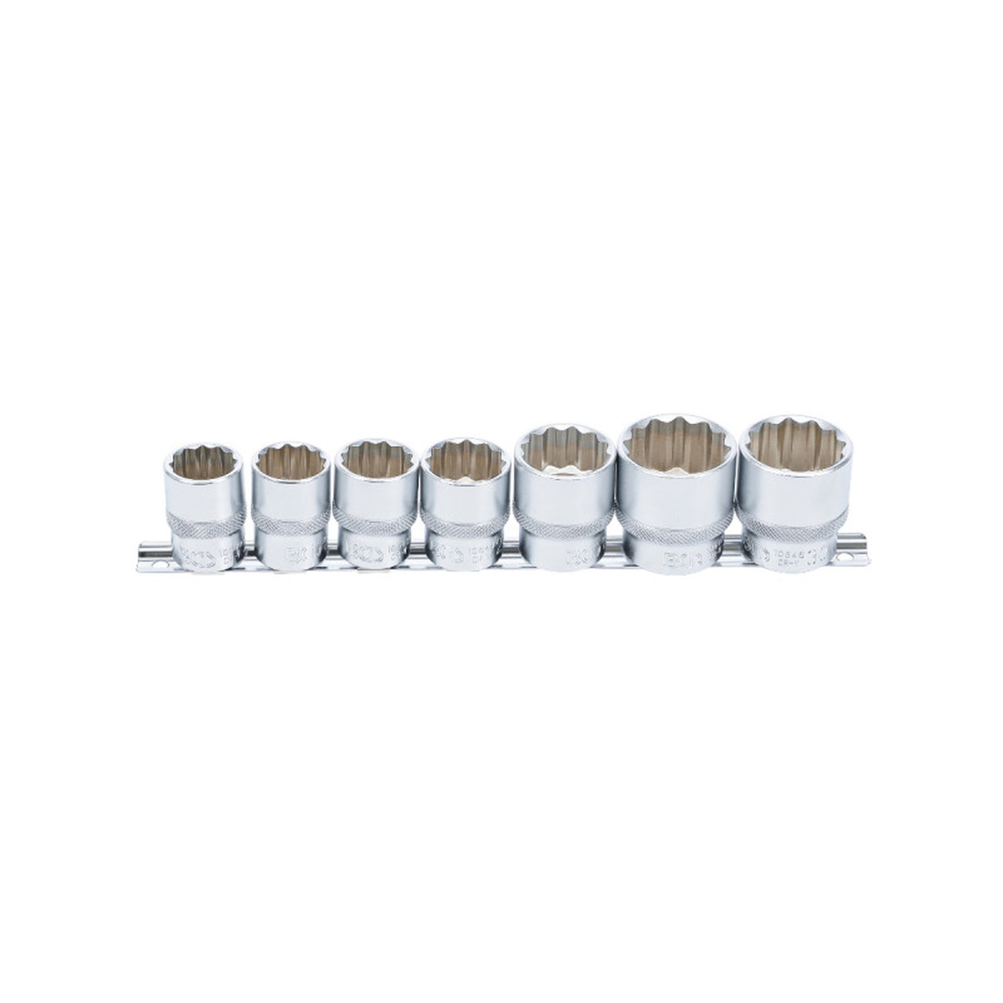 Voir la diapositive 1 :  Jeu de douilles douze pans BGS TECHNIC - 12,5 mm - 7 pcs - 9109