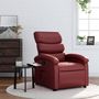 Voir la diapositive 1 : VIDAXL Fauteuil inclinable Rouge bordeaux Similicuir