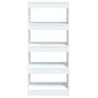 Voir la diapositive 5 : VIDAXL Bibliotheque/Cloison Blanc 60x30x135 cm Bois d'ingenierie