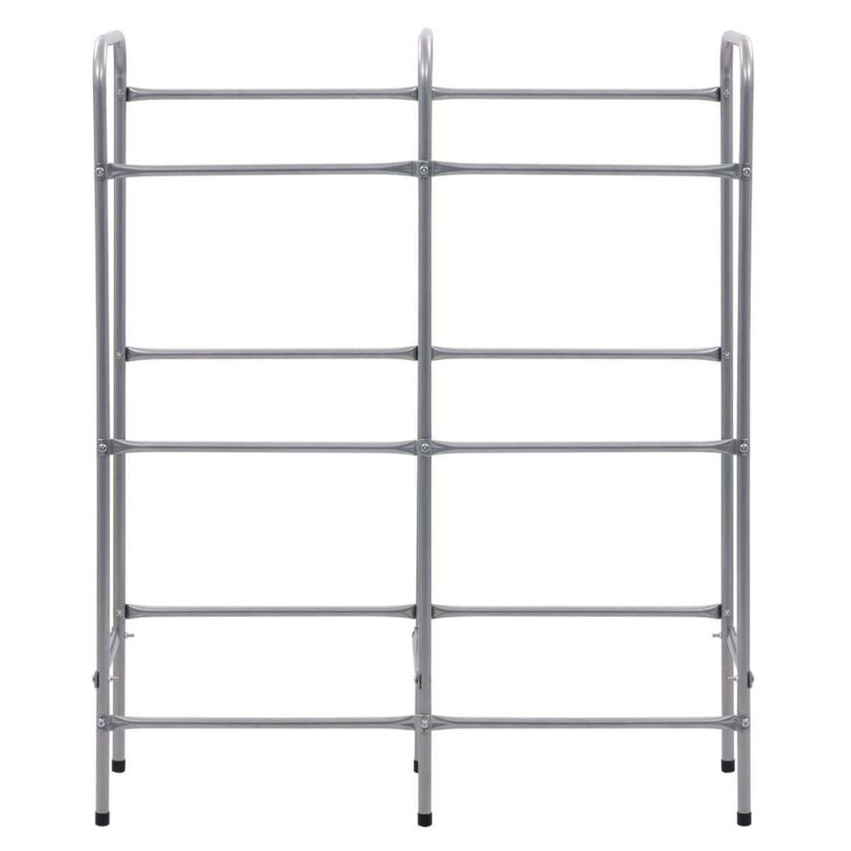 VIDAXL Etagere de rangement pour 6 caisses Argente 96x33x116 cm Acier