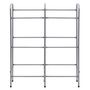 Voir la diapositive 3 : VIDAXL Etagere de rangement pour 6 caisses Argente 96x33x116 cm Acier