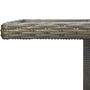 Voir la diapositive 4 : VIDAXL Table de jardin Marron Resine tressee et verre trempe