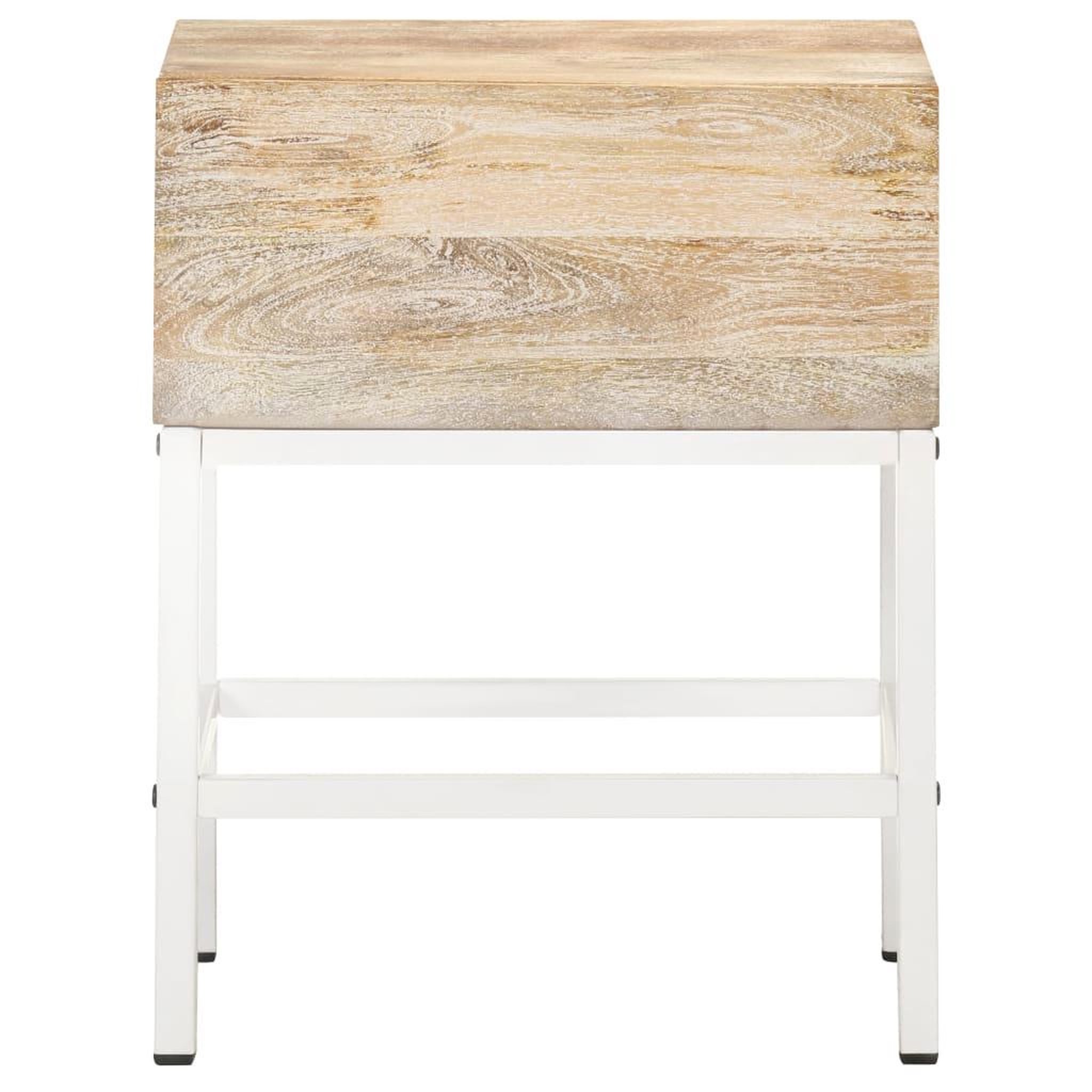 Voir la diapositive 3 : VIDAXL Table de chevet 40x30x50 cm bois de manguier massif