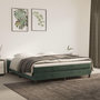 Voir la diapositive 1 : VIDAXL Cadre de lit sans matelas vert fonce 160x200 cm velours