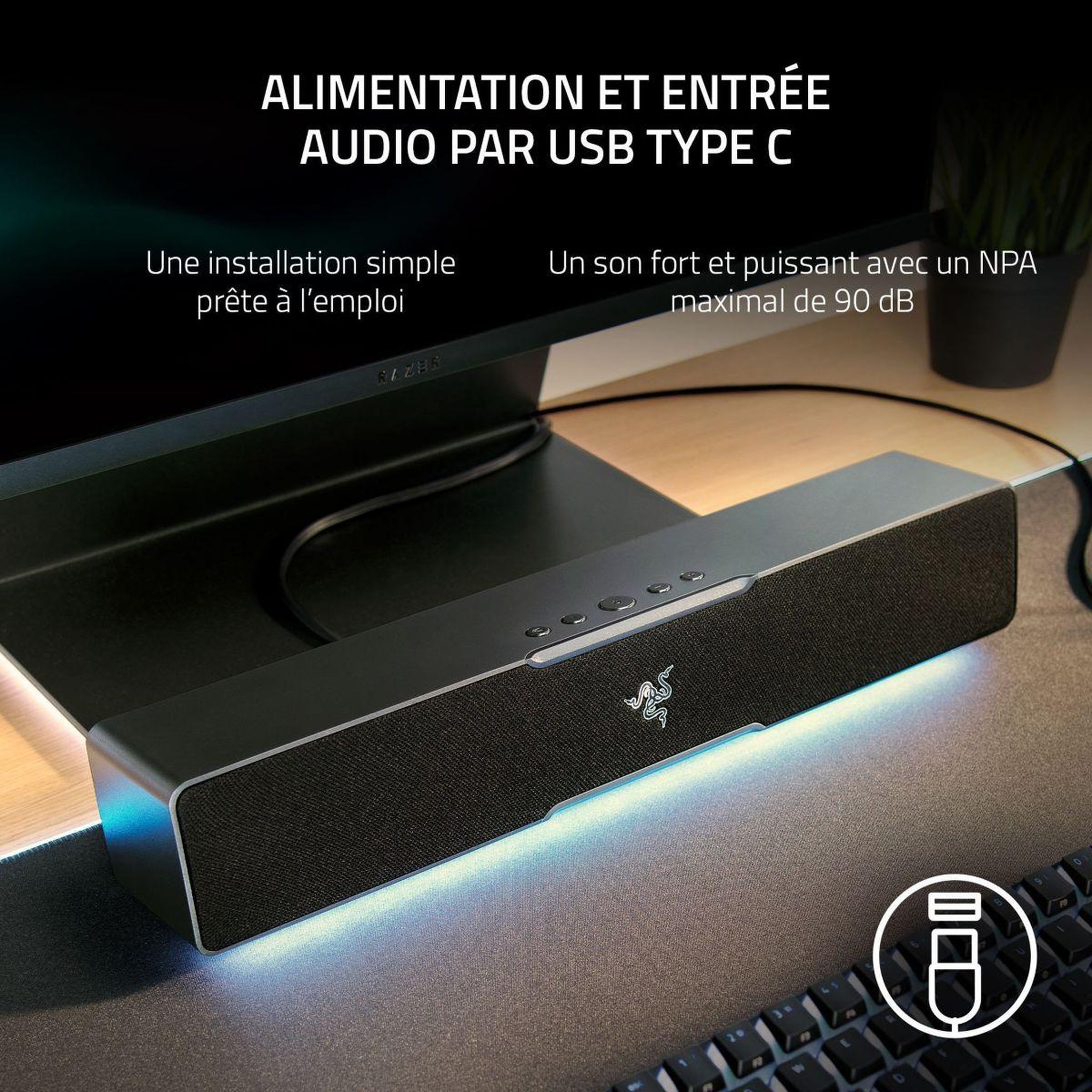 Voir la diapositive 5 : Razer Enceinte pc leviathan v2 x