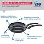 Voir la diapositive 4 : ELO Ensemble de 2 Poêles de cuisson 28 et 32 cm et 1 faitout 24 cm Elo Prima Brillant