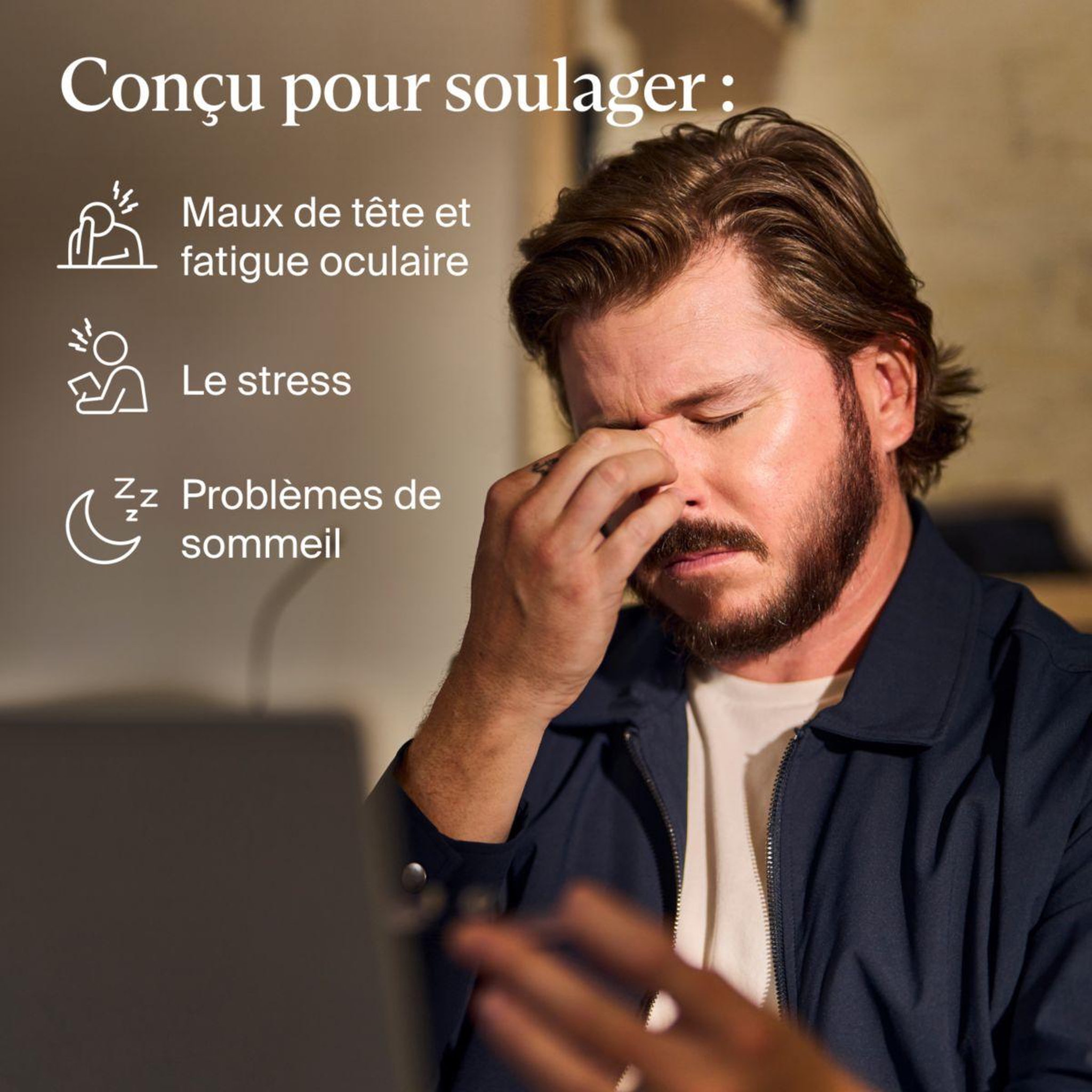 Voir la diapositive 5 : THERAGUN Masque de relaxation Smart Goggles 2.0