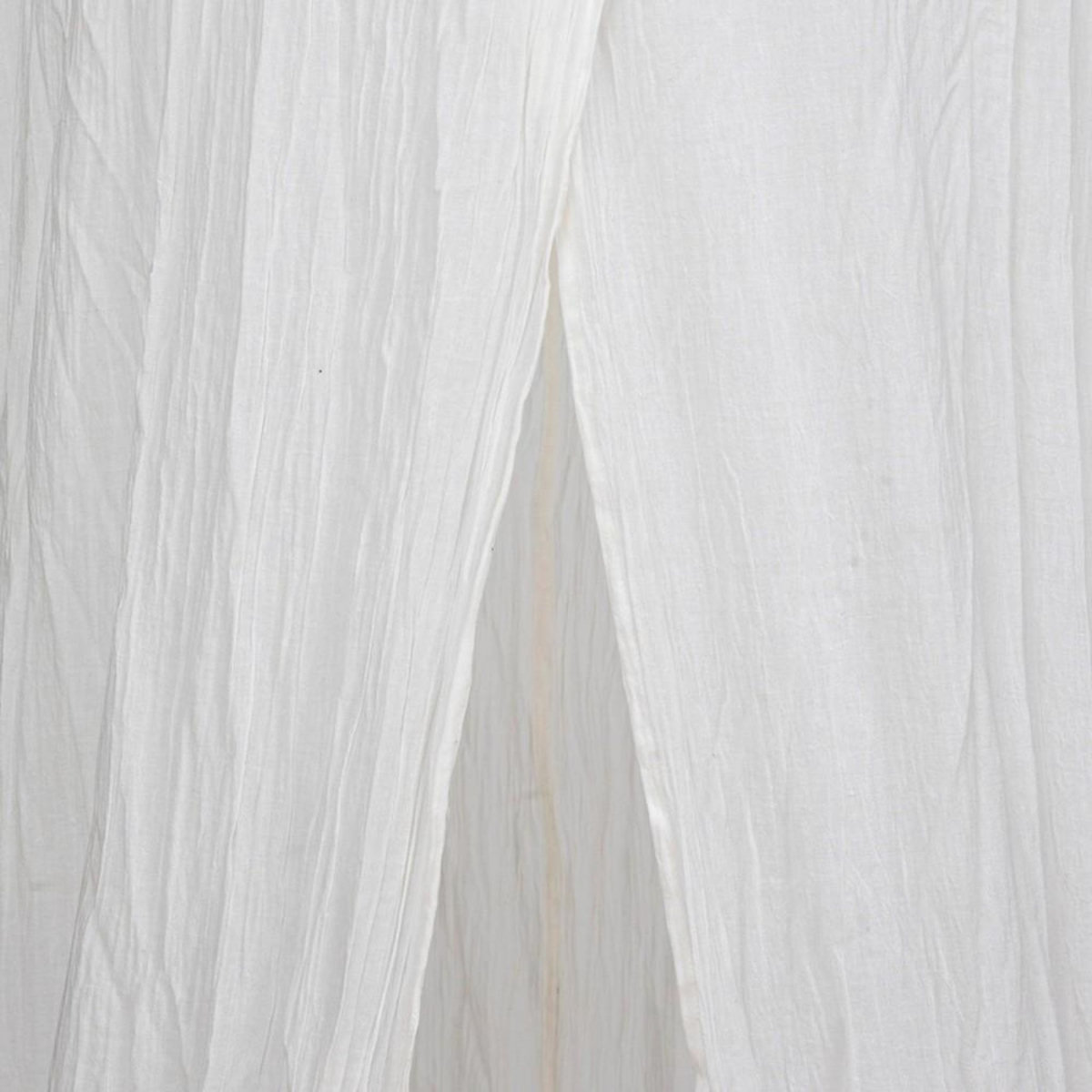 ATMOSPHERA Ciel de lit double gaze de coton blanc