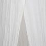 Voir la diapositive 3 : ATMOSPHERA Ciel de lit double gaze de coton blanc