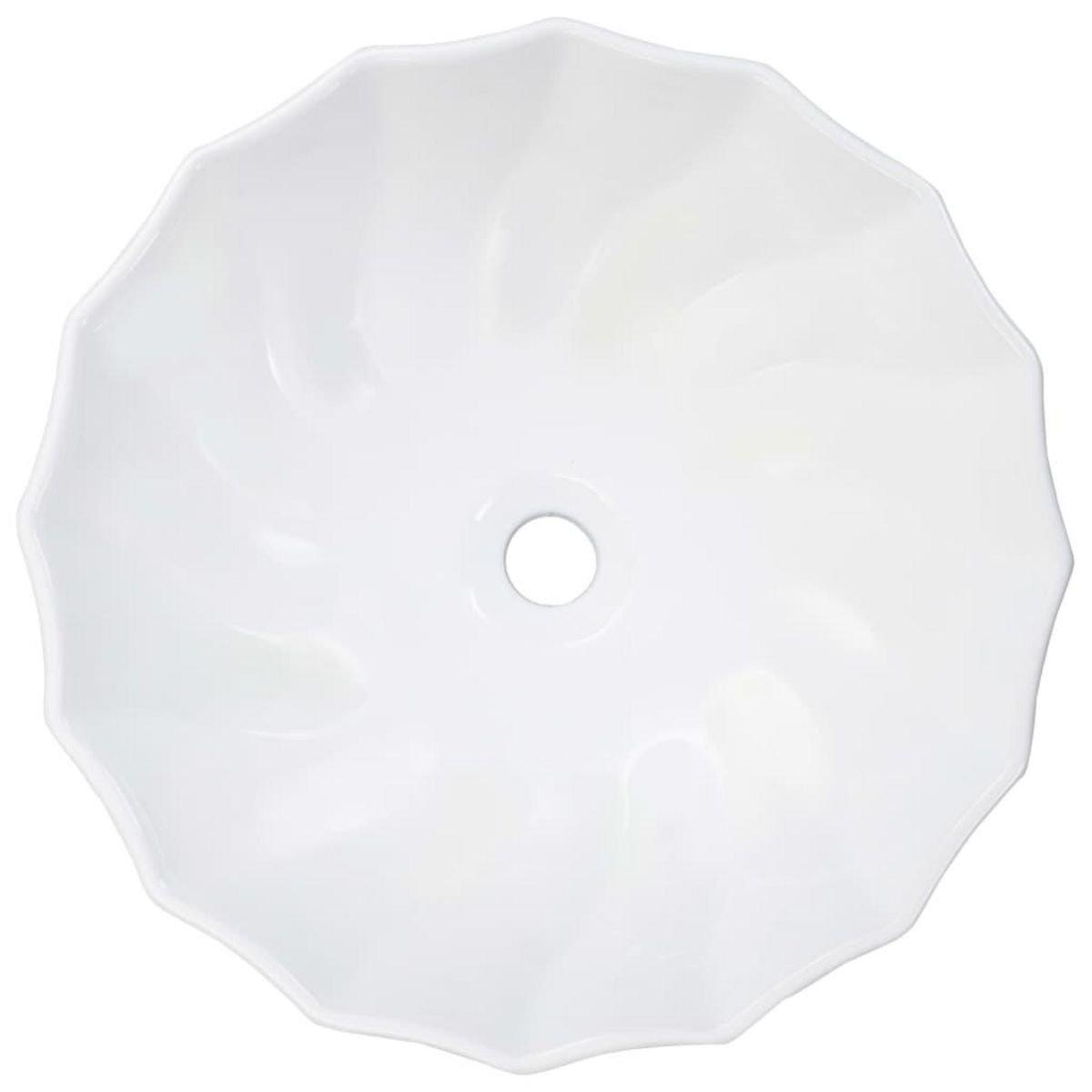 VIDAXL Lavabo 46x17 cm Ceramique Blanc