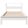 Voir la diapositive 4 : VIDAXL Lit bibliotheque sans matelas blanc 100x200 cm bois pin massif
