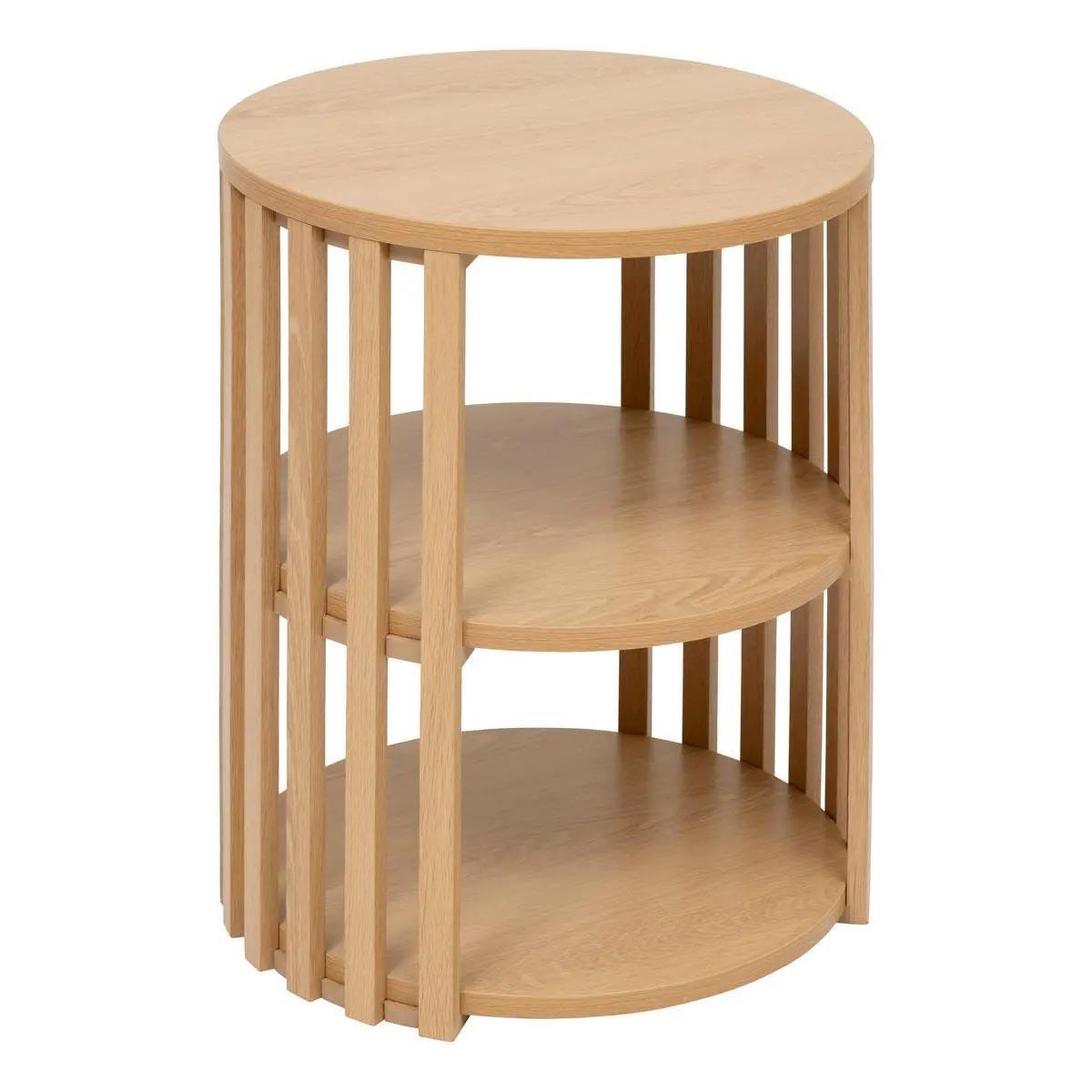 FIVE Table d'appoint avec étagère  slat  48cm beige