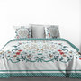Voir la diapositive 1 : Les Ateliers du Linge Parure housse de couette 100% coton 47 fils/cm2 -capucine