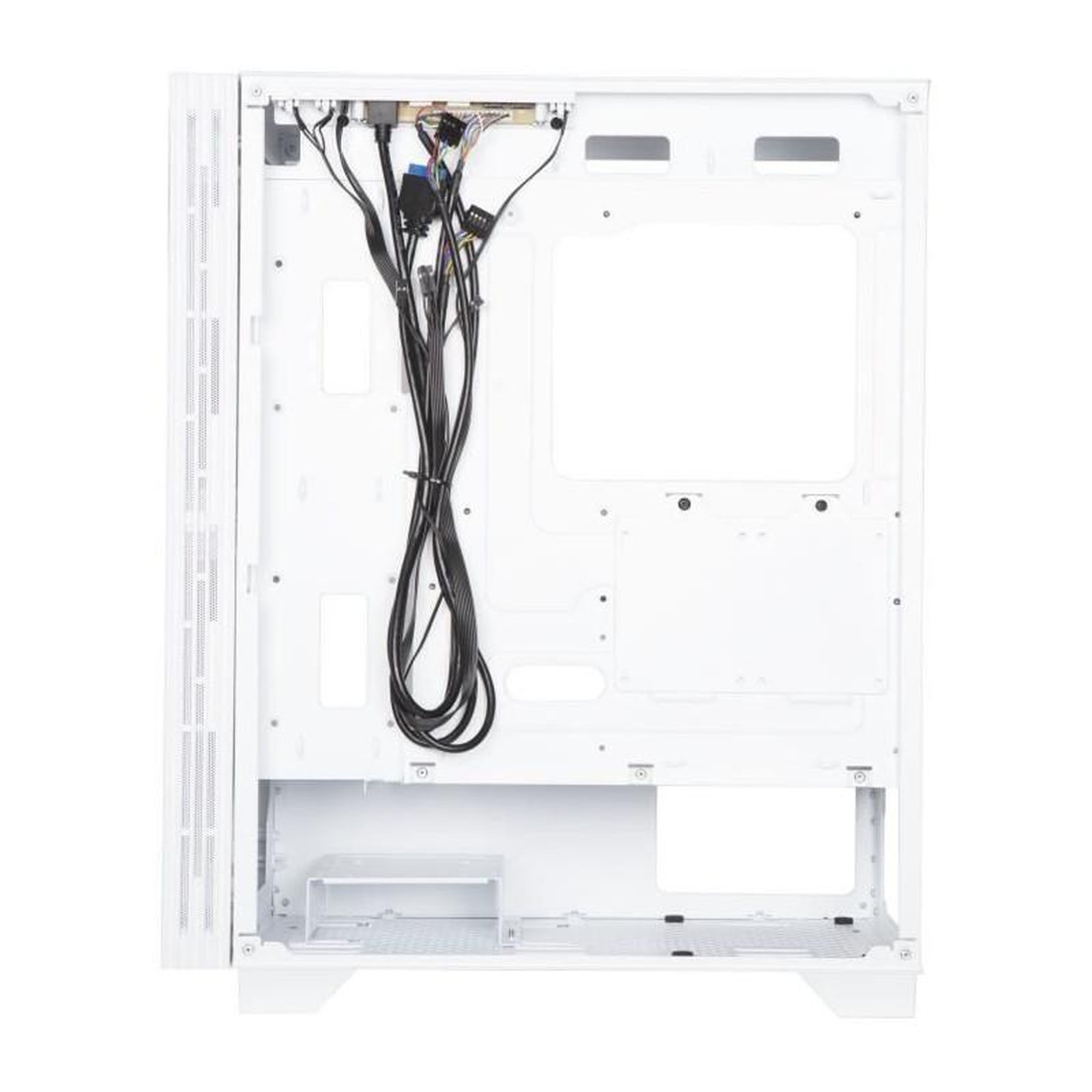 Voir la diapositive 3 : BitFenix Boîtier PC - BITFENIX - Flow (Blanc) - Moyen tour - Format ATX - Sans alimentation
