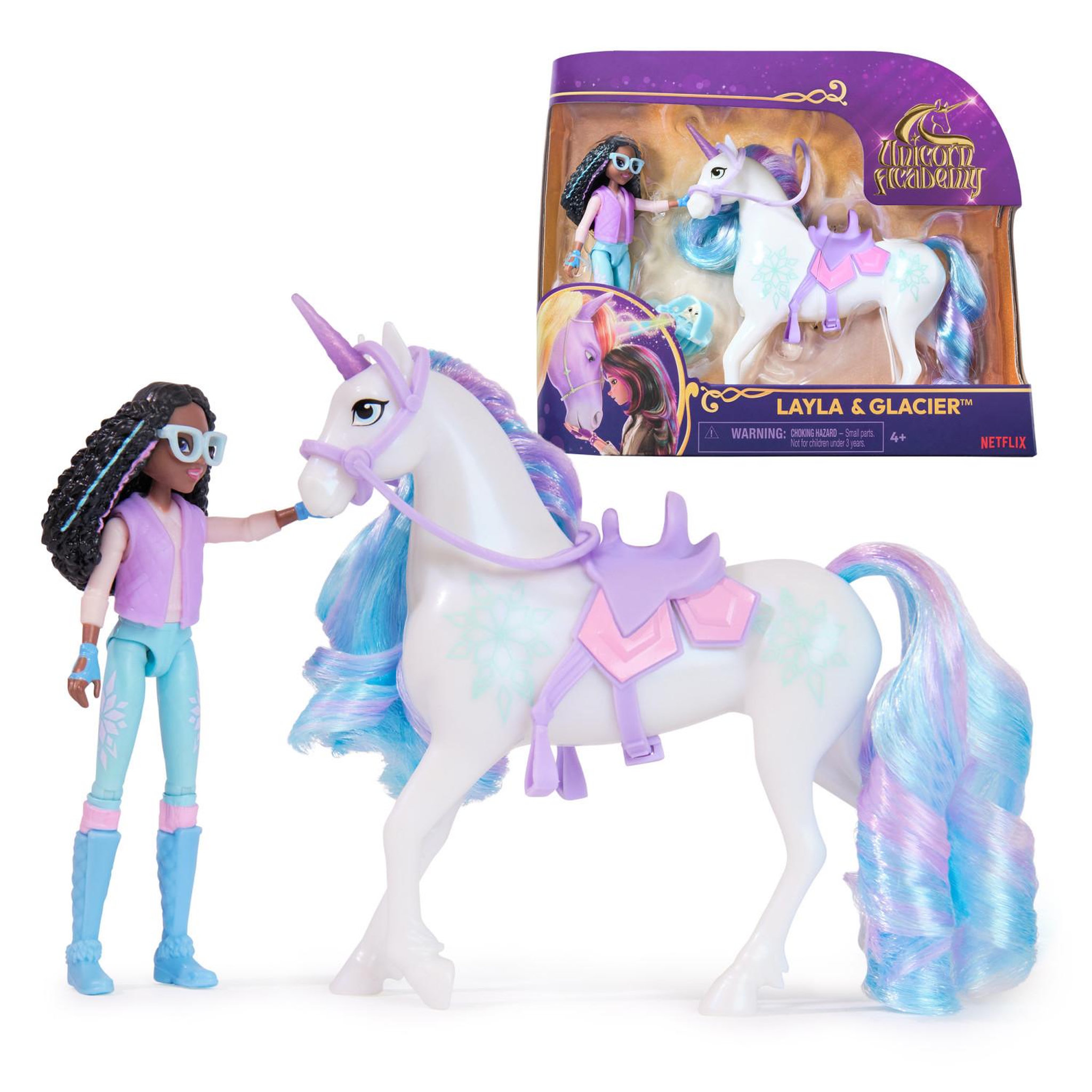 Voir la diapositive 2 : ASTER Coffret Poupée Aster Layla et Glacier